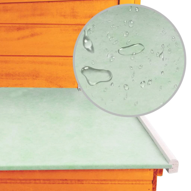 vidaXL āra vistu būris, māja ar 1 perētavu, koks