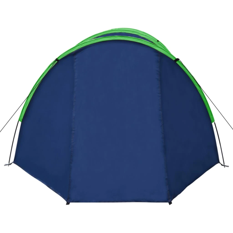 vidaXL četrvietīga telts, tumši zila ar zaļu