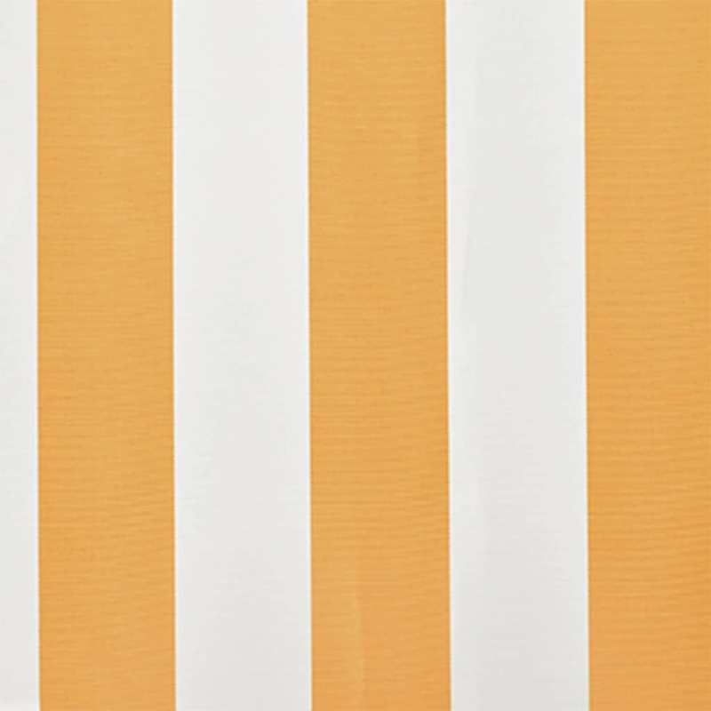 vidaXL markīzes jumts, saulespuķu dzeltens, balts, 4x3 m, ,bez rāmja,