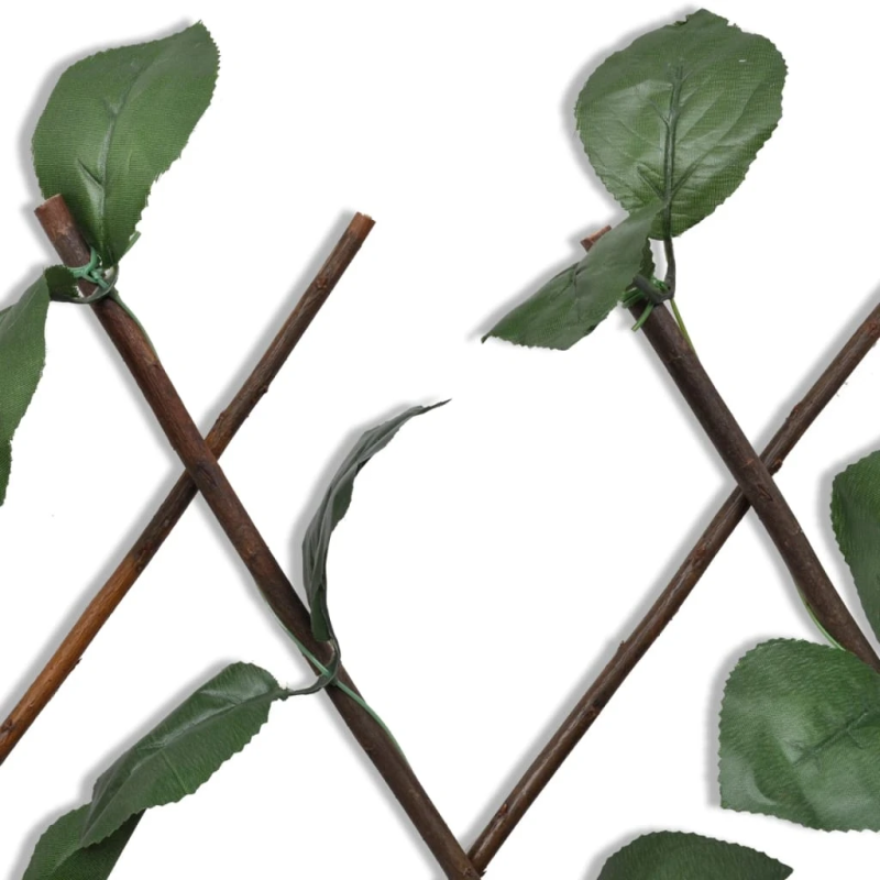 vidaXL špaleru žogs, 5 gb., ar mākslīgām lapām,180x90cm, vītola klūgas