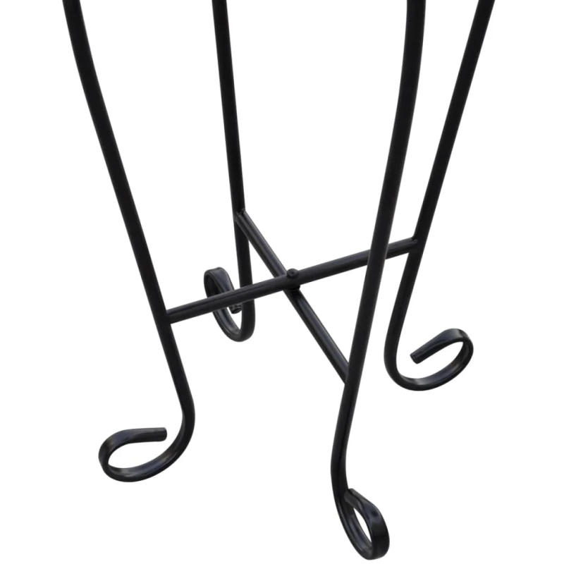 Mosaic galdiņš, augu galdiņš, melns un balts