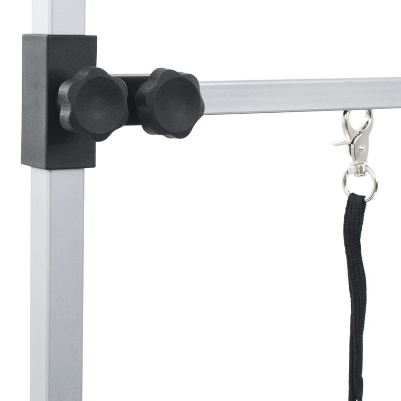 vidaXL mājdzīvnieku galds, kaķiem un suņiem, pielāgojams ar 2 cilpām