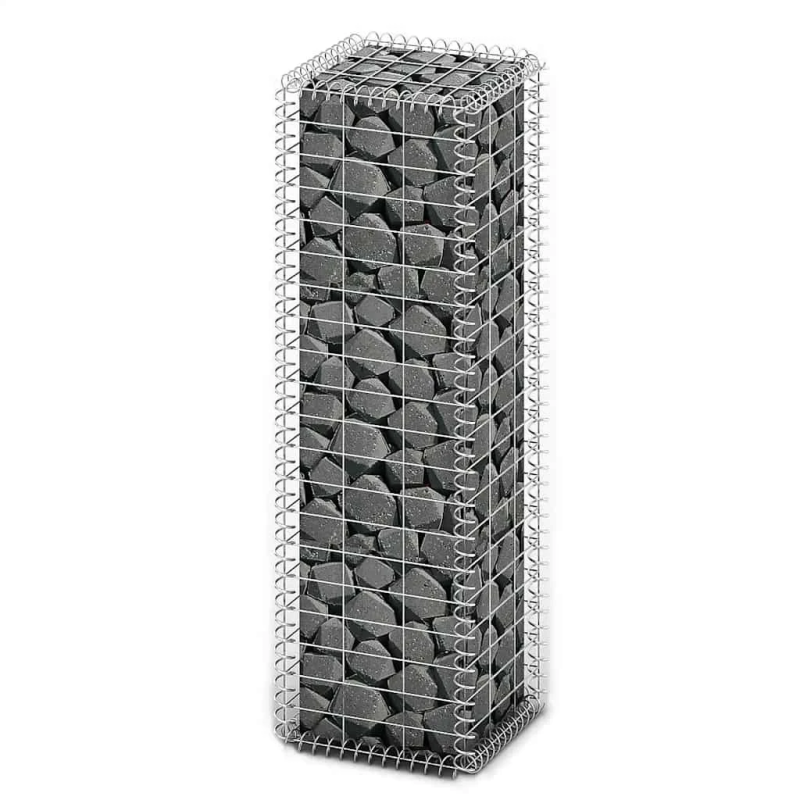 vidaXL gabions ar vāku, cinkota stieple, 100x30x30 cm