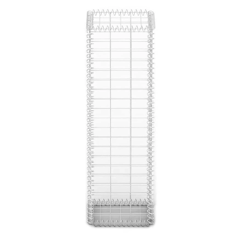 vidaXL gabions ar vāku, cinkota stieple, 100x30x30 cm