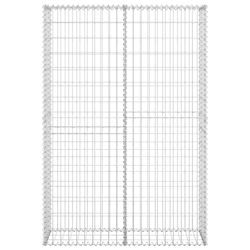 vidaXL gabions ar vāku, cinkota stieple, 150x100x30 cm