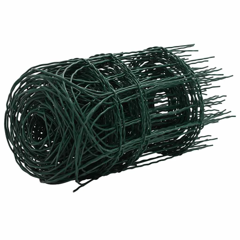 vidaXL dārza nožogojums, pulverkrāsota dzelzs, 10x0,4 m