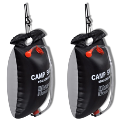 Kempinga duša, solārā āra duša, 20 L, 2 gab.