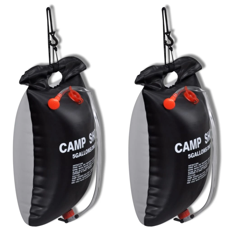 Kempinga duša, solārā āra duša, 20 L, 2 gab.