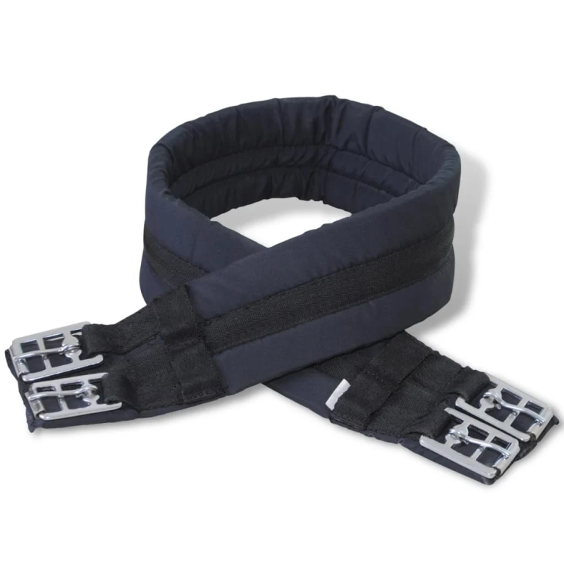 Zirgu seglu-sedlu komplekts 44.45 cm, āda melni 12 cm 5 piederumi