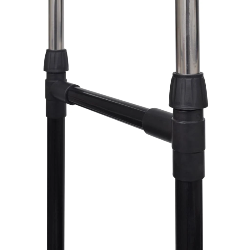 vidaXL drēbju pakaramie, 2 gab., 2 kāršanas margas, regulējami