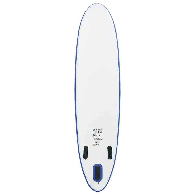 vidaXL SUP dēlis, piepūšams, zils ar baltu