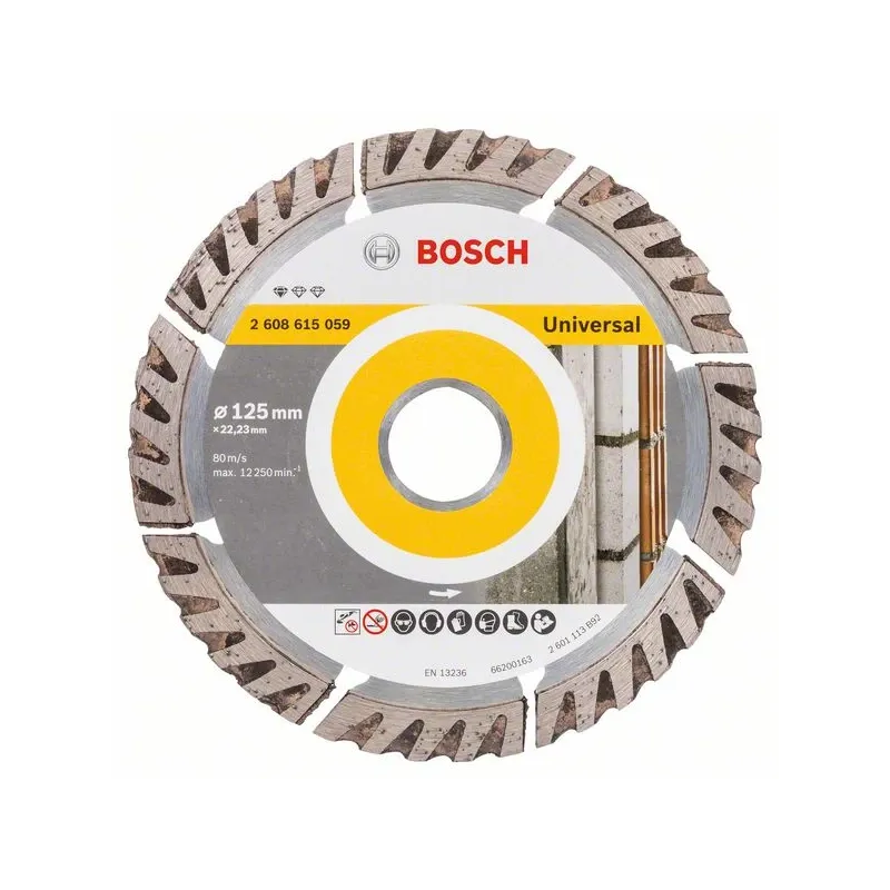 Griešanas asmens Bosch Diamond D125, 125 mm x 22.23 mm x 2.3 mm