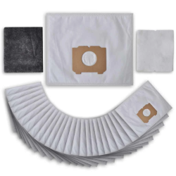 vidaXL 25 gab. putekļu sūcēja maisiņi ar filtriem AEG, Progress, Tornado putekļsūcējiem