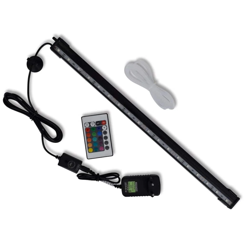 Akvārija LED burbuļlampa, RGB, 48 cm