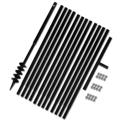 Zemes urbis ar rokturi 80 mm un pagarinātāju 13 m, tērauds