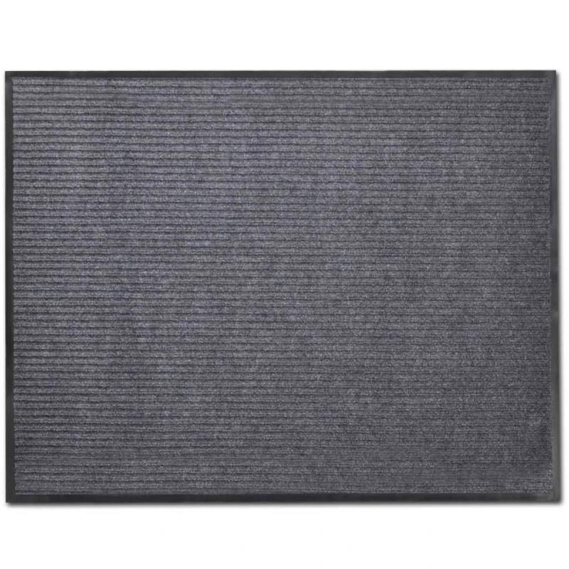 vidaXL durvju paklājs, pelēks, 120 x 180 cm, PVC