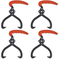 Apaļkoku Skavas 4 gab ar PVC Rokturi