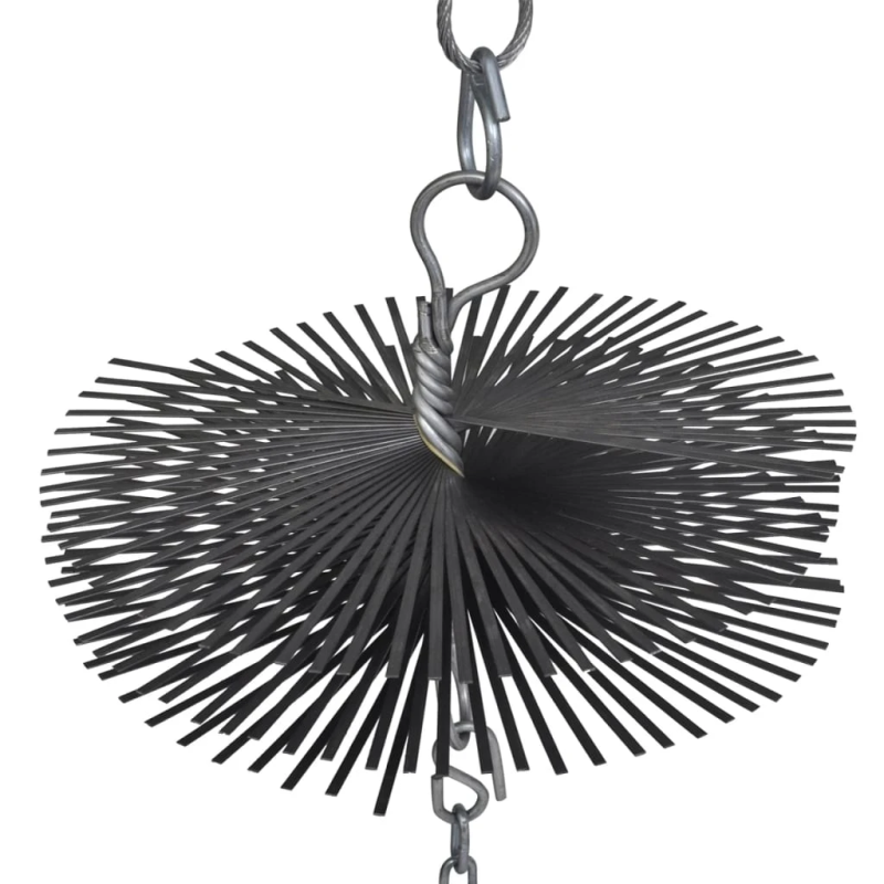 Drāšu birste 25 cm DIA ar atsvaru 1,41 kg un auklu 15 m