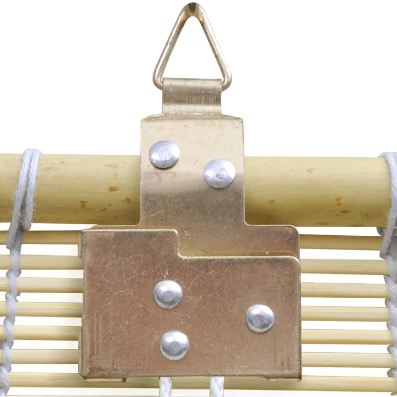 vidaXL ruļļu žalūzija, dabīgas krāsas bambuss, 120x220 cm