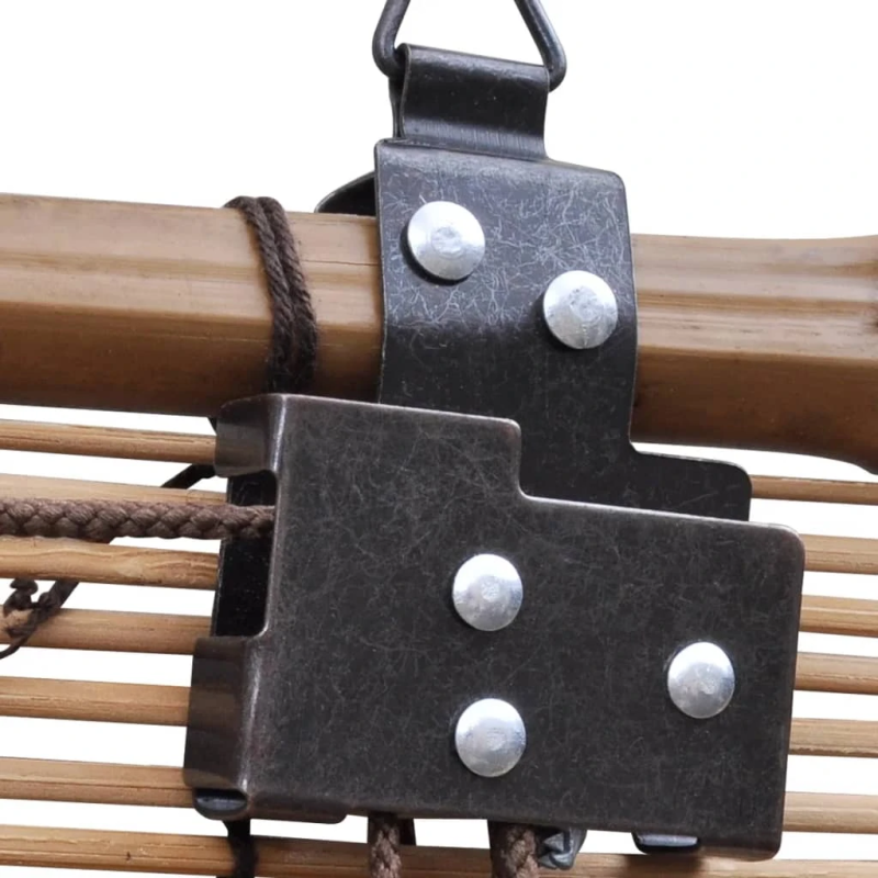 vidaXL ruļļu žalūzija, brūns bambuss, 100x160 cm