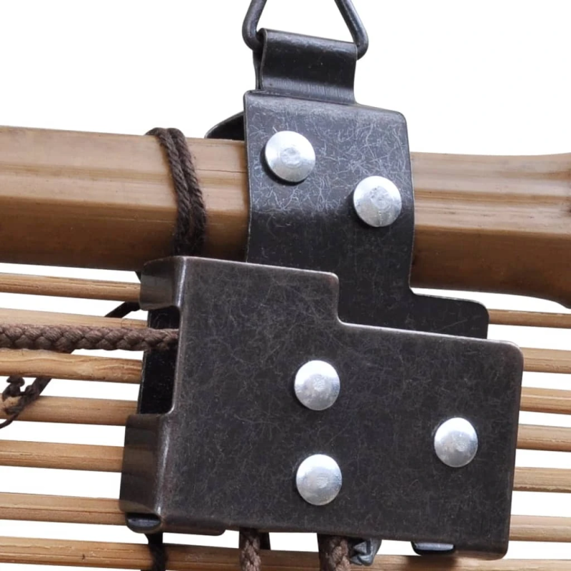 vidaXL ruļļu žalūzija, brūns bambuss, 120x160 cm