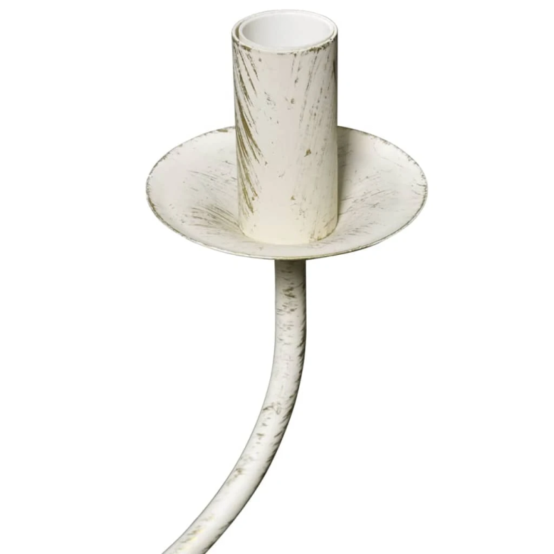 Antīki Balta Metāla Lustra 8 spuldžu ligzdas E14