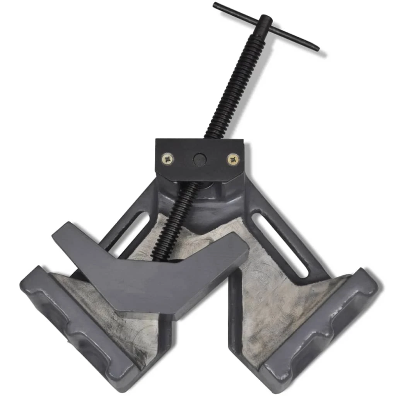 vidaXL ar roku darbināmas taisnleņķa skrūvspīles, 115 mm