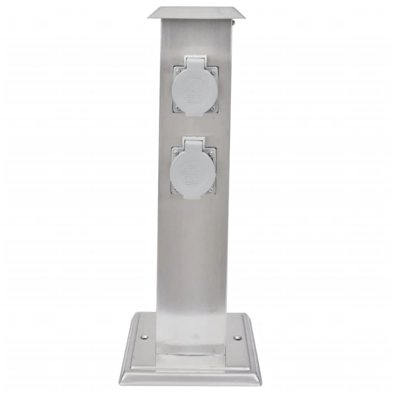 Dārza Strāvas Sadalītājs 4 Rozetes, Nerūsējošais Tērauds