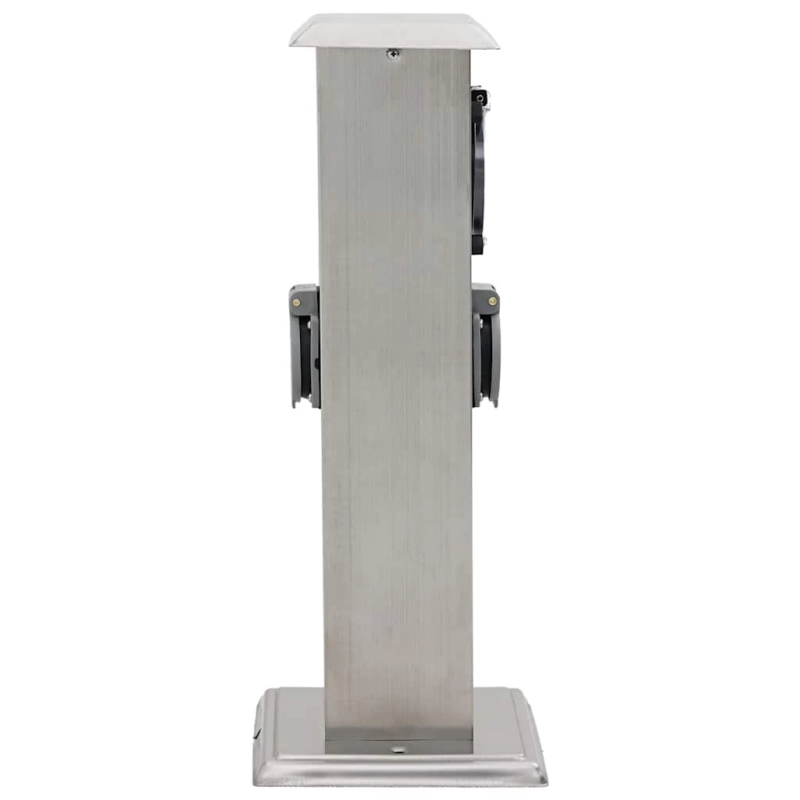 Dārza strāvas sadalītājs ar taimeri, nerūsējošais tērauds