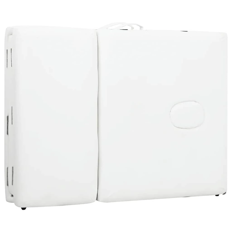 Saliekams Masāžas Galds Bēšs 4 zonas Alumīnija Rāmis