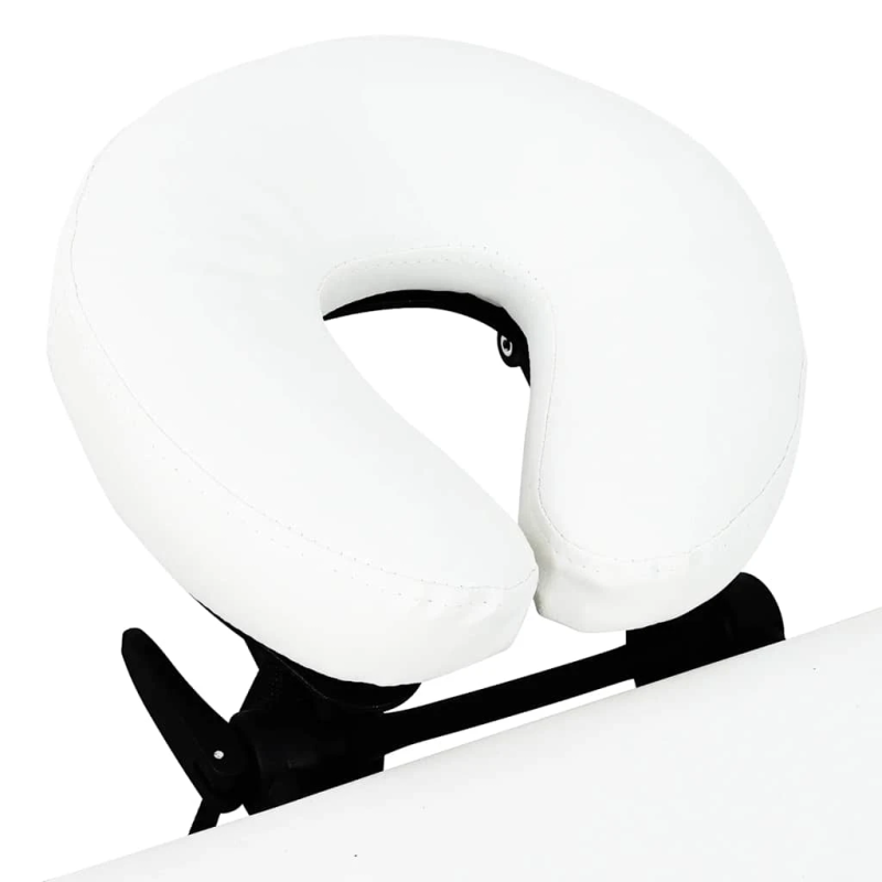 Saliekams Masāžas Galds Bēšs 4 zonas Alumīnija Rāmis