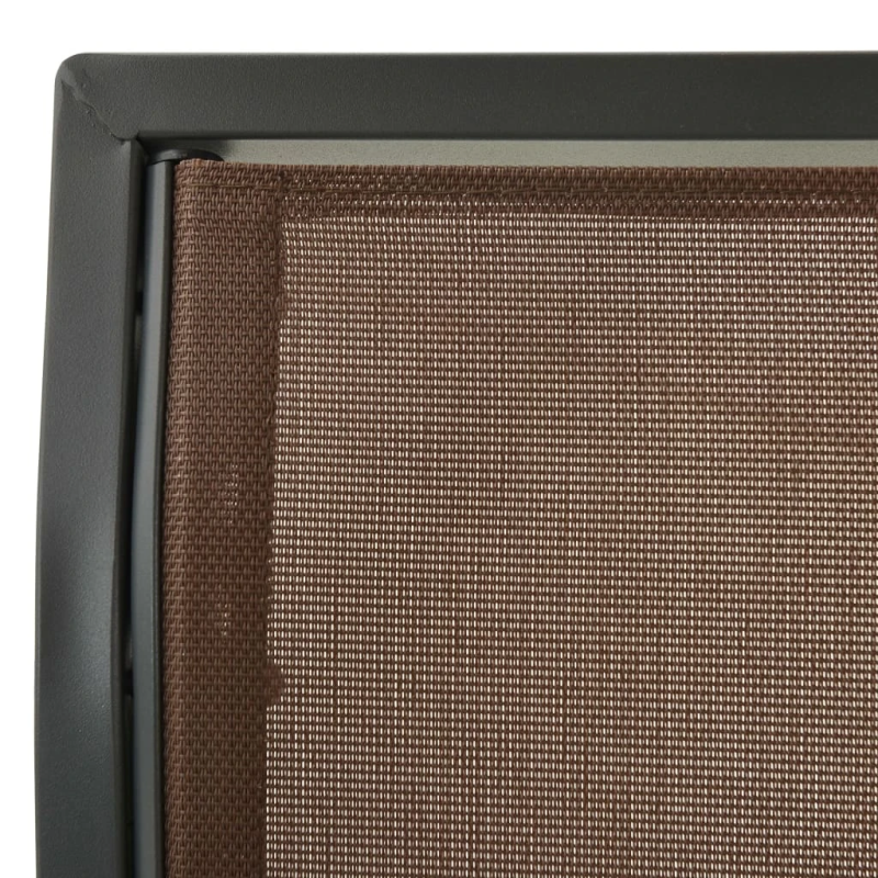 vidaXL dārza šūpuļsols ar jumtiņu, kafijas krāsā