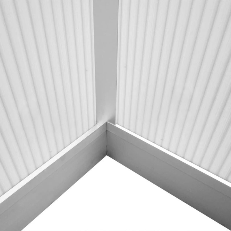 vidaXL siltumnīca ar pamatnes rāmi, pastiprināts alumīnijs, 4,6 m²