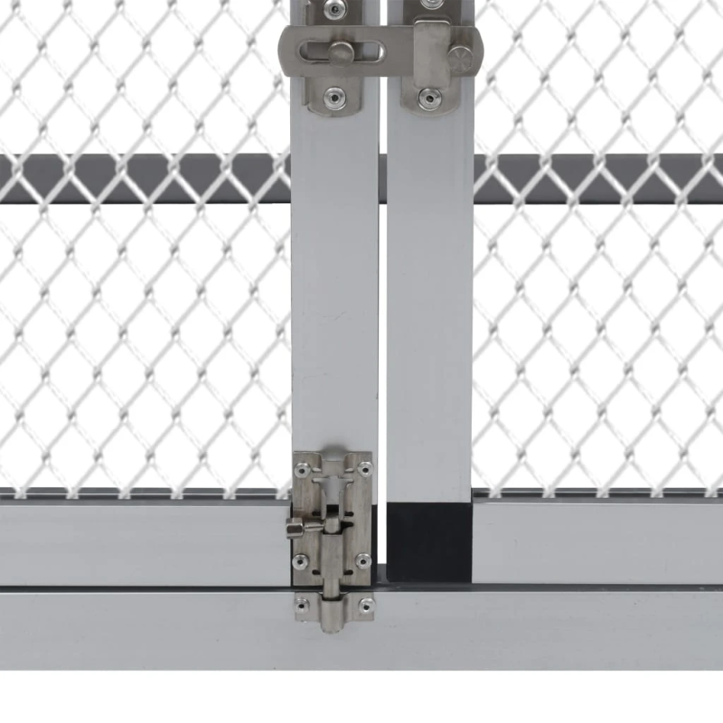 vidaXL vistu būris ar vietu pastaigām un perētavu, alumīnijs