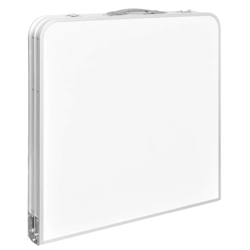 vidaXL saliekams kempinga galds, regulējams, alumīnijs, 120x60 cm