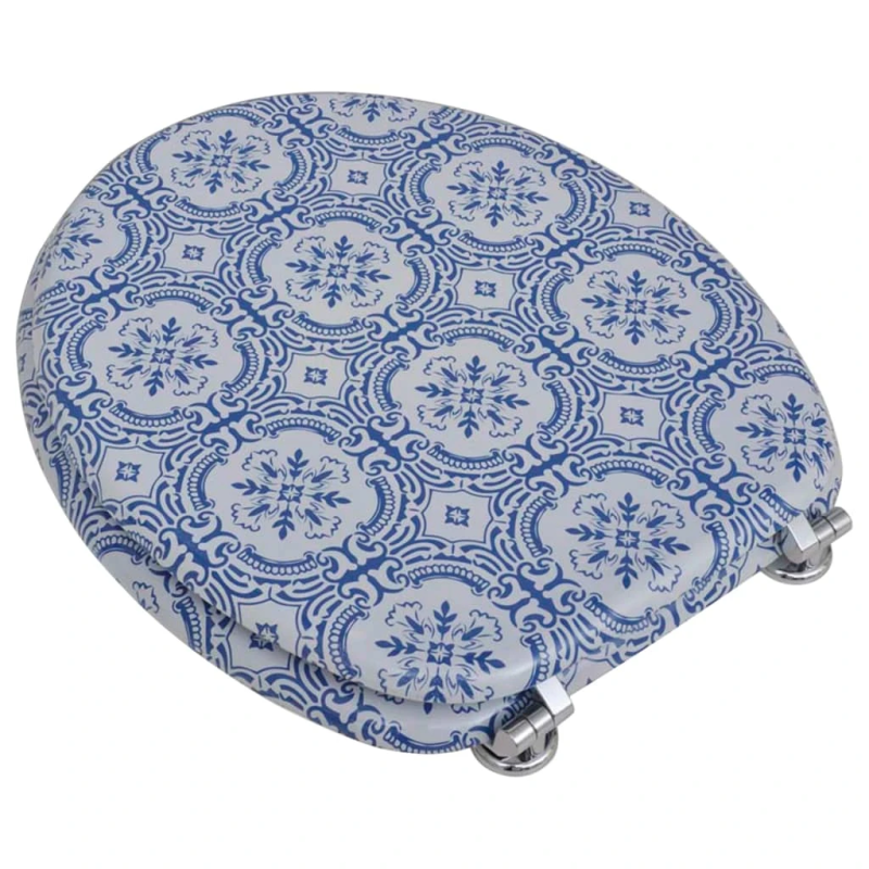 Tualetes poda sēdeklis ar MDF vāku, porcelāna dizains