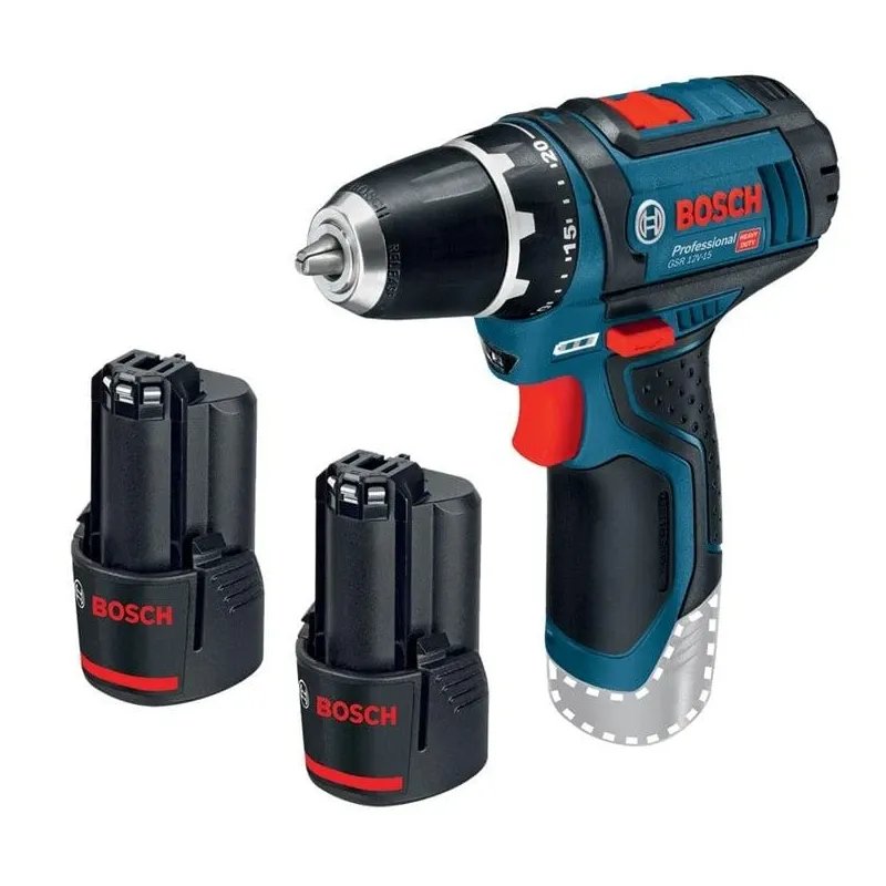 Akumulatora skrūvgriezējs - urbis ar bateriju Bosch GSR 12V-15, 12 V