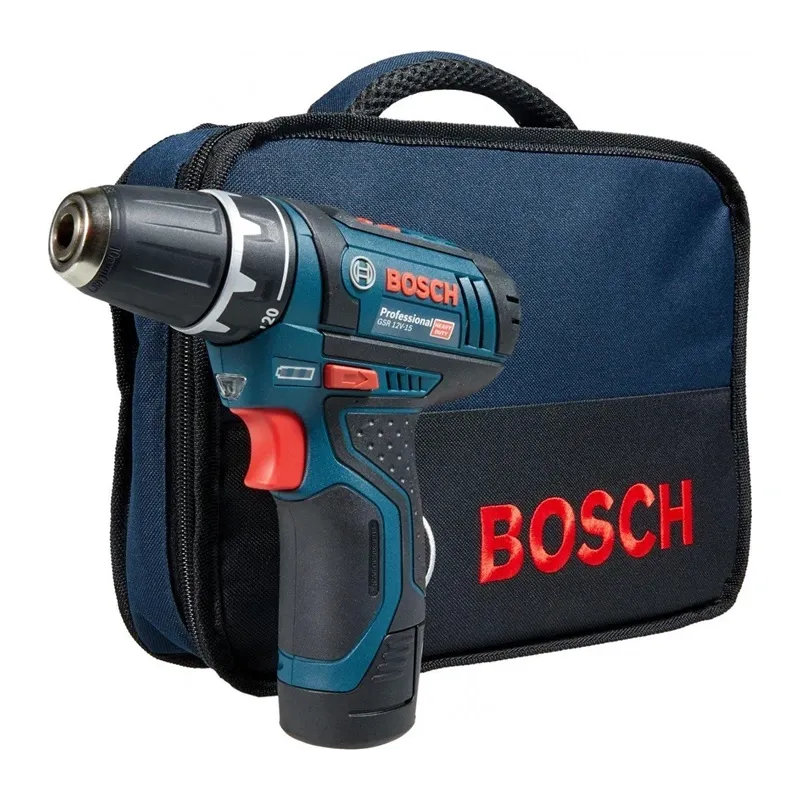 Akumulatora skrūvgriezējs - urbis ar bateriju Bosch GSR 12V-15, 12 V