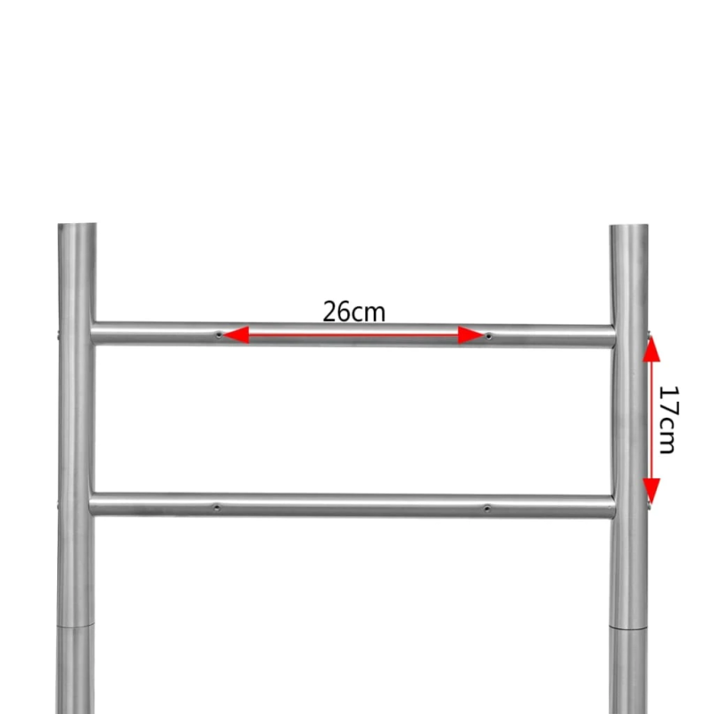 Nerūsējošā Tēraud Statīvs Pastkastītei 120 x 50 cm ,aug x pl,