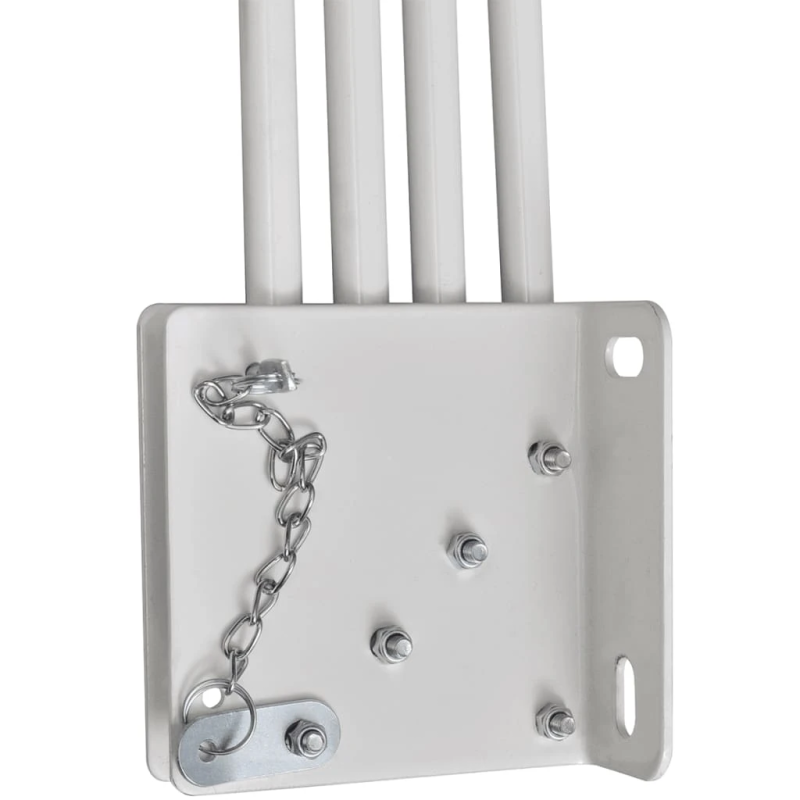 vidaXL saliekama balkona sānu markīze, pelēka, 160x240 cm