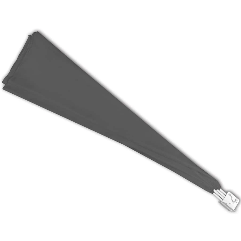 vidaXL saliekama balkona sānu markīze, pelēka, 140x140 cm