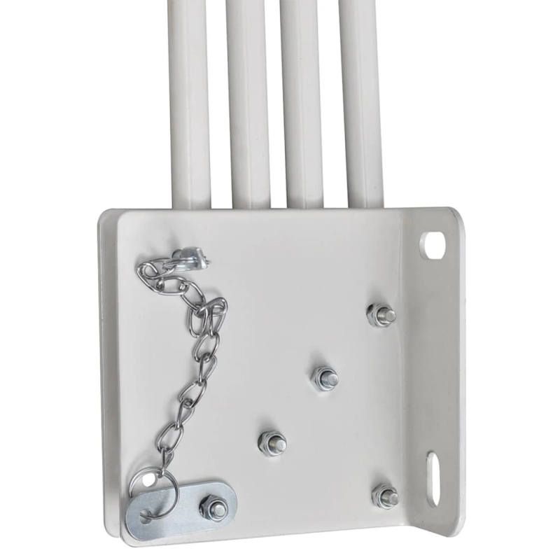 vidaXL saliekama balkona sānu markīze, krēmkrāsā, 160x240 cm