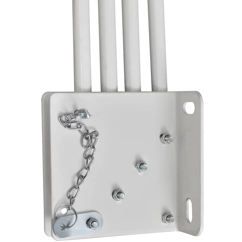 vidaXL saliekama balkona sānu markīze, sarkanbrūna, 160x240 cm