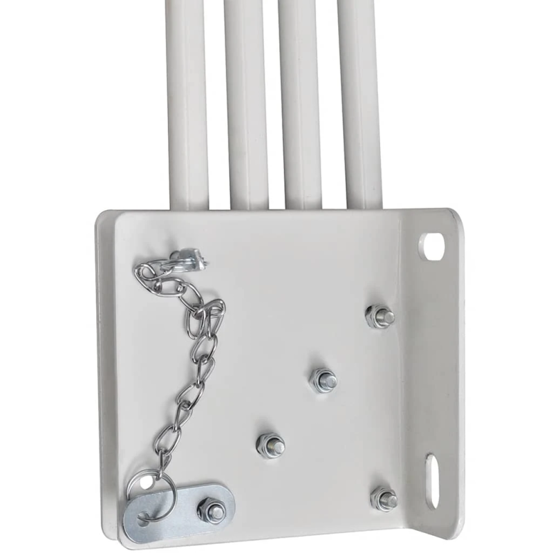 vidaXL saliekama balkona sānu markīze, sarkanbrūna, 140x140 cm