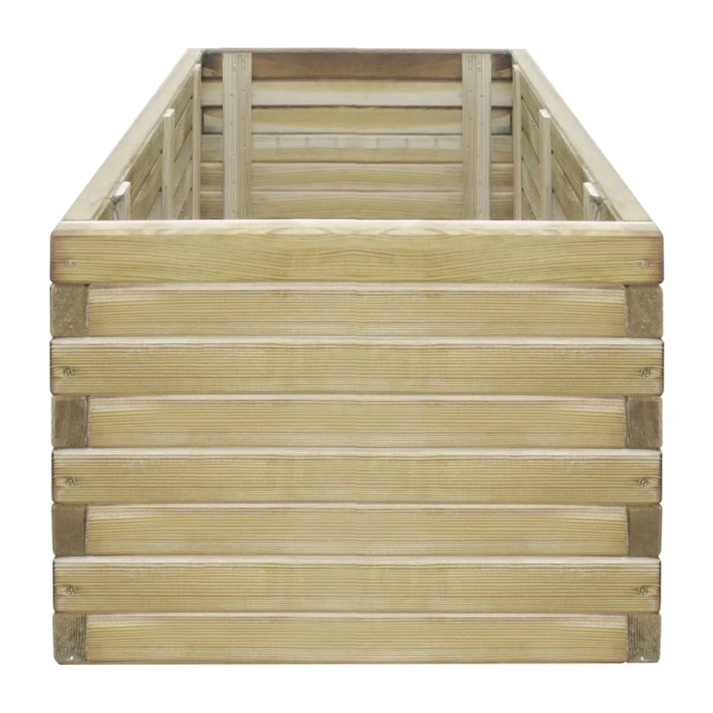 vidaXL augstā puķu kaste, 100x50x40 cm, koks, taisnstūra forma