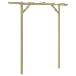 vidaXL dārza pergola, 205x40x203 cm, koks