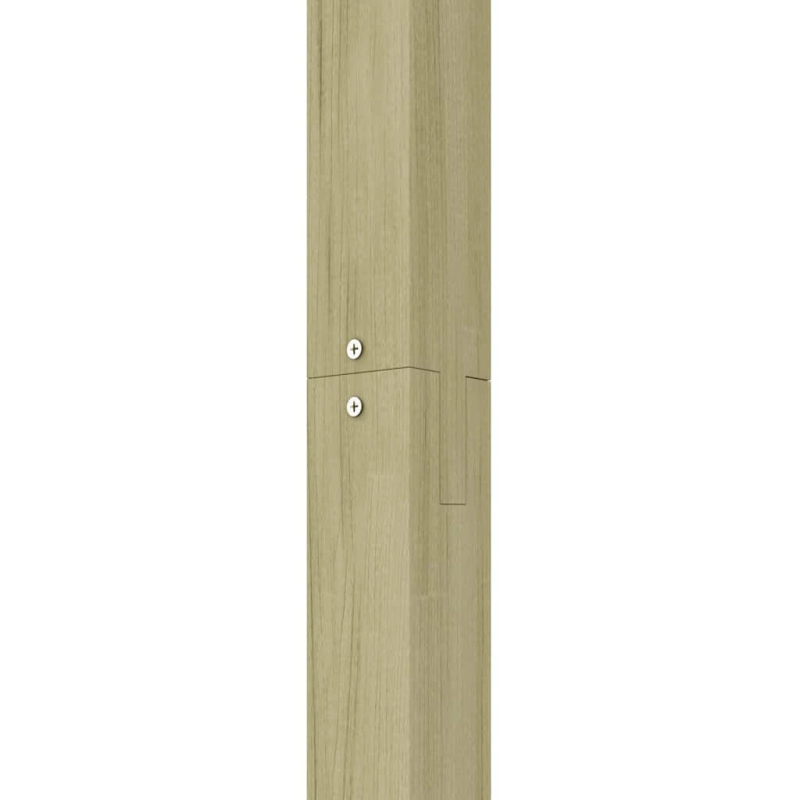 vidaXL dārza pergola, 410x40x203 cm, koks