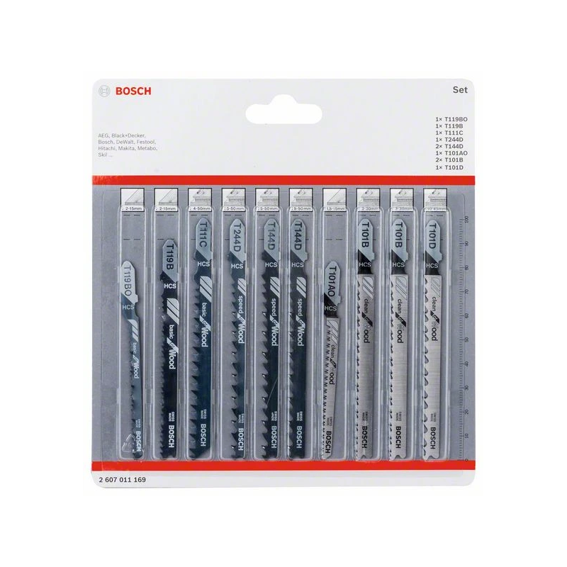 10 figūrzāģa asmeņu komplekts Wood Expert