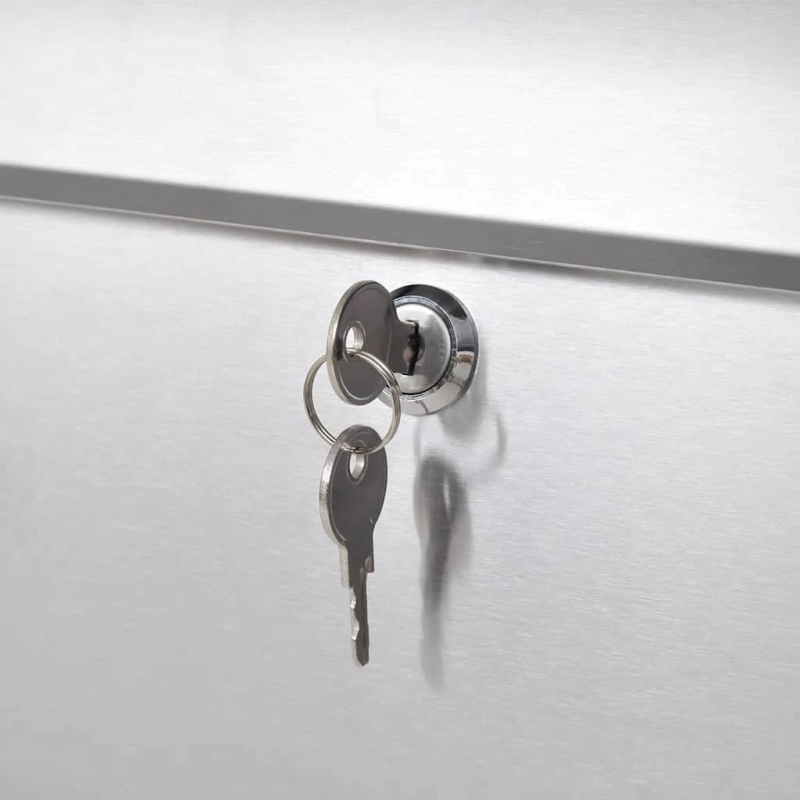 vidaXL dubultā pastkaste ar statīvu, nerūsējošs tērauds