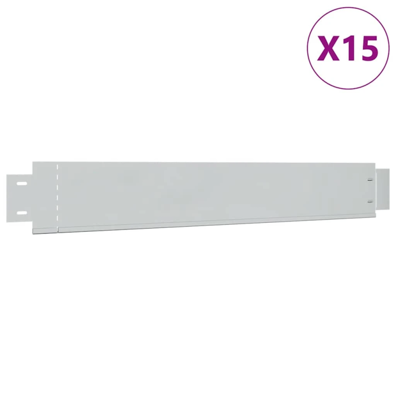 Zāliena apmales, 15 gab., cinkots tērauds, 100x14 cm